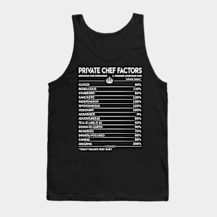 Private Chef T Shirt - Private Chef Factors Daily Gift Item Tee Tank Top